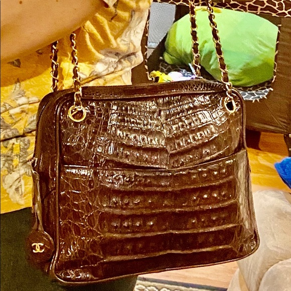 Chanel Bags Chanel Crocodile Camera Bag Shown With My Other 2 Poshmark Chanel Bags Chanel Crocodile Camera Bag Shown With My Other 2 Poshmark